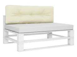 Sale Clicnbuy Cojín para sofá de palets tela 120x40x12 cm Crema