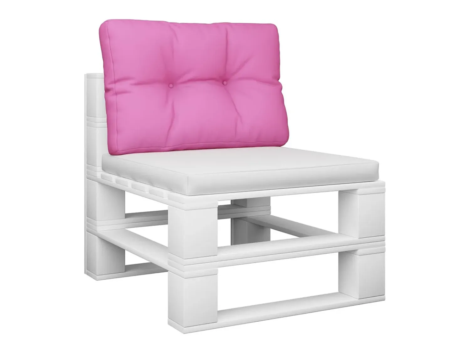 Hot Clicnbuy Cojín para sofá de palets tela 60x40x12 cm Rosa