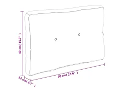 Hot Clicnbuy Cojín para sofá de palets tela 60x40x12 cm Rosa