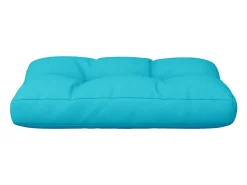 New Clicnbuy Cojín para sofá de palets tela turquesa 60x40x12 cm Azul turquesa