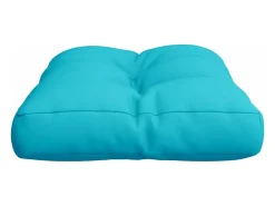 New Clicnbuy Cojín para sofá de palets tela turquesa 60x40x12 cm Azul turquesa