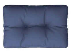 Cojín para sofá de palets tela azul marino 50x40x12 cm