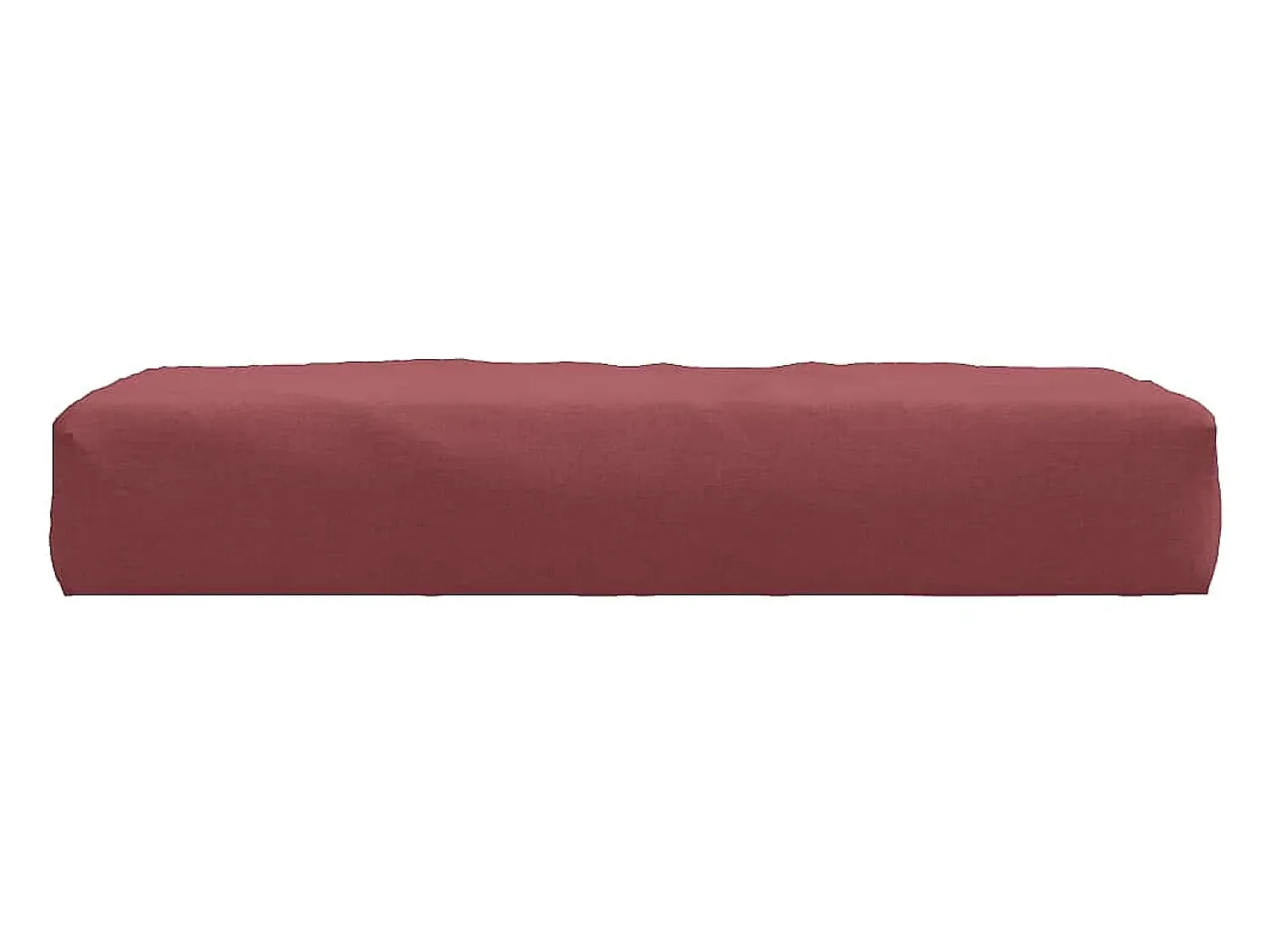 Clicnbuy Cojín para sofá de palets tela tinto melange 60x60x10 cm Rojo