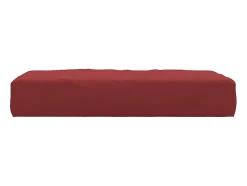 Cojín para sofá de palets tela Oxford rojo tinto 60x60x8 cm