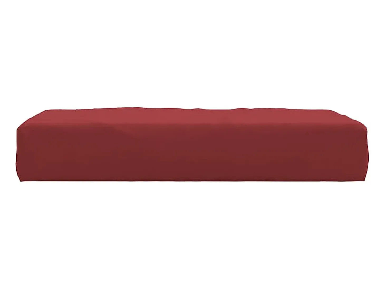 Cojín para sofá de palets tela Oxford rojo tinto 60x60x8 cm