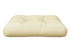Outlet Clicnbuy Cojín para sofá de palets tela 60x61,5x10 cm Crema