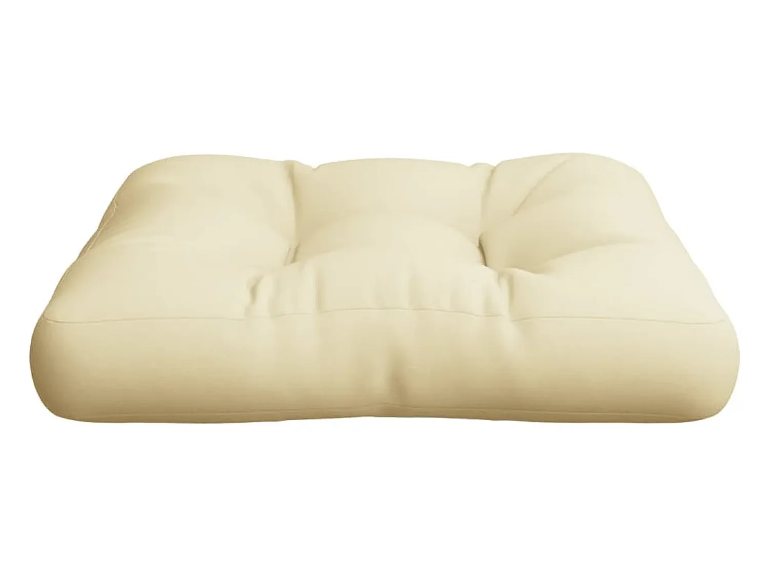 Outlet Clicnbuy Cojín para sofá de palets tela 60x61,5x10 cm Crema