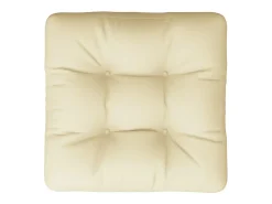 Outlet Clicnbuy Cojín para sofá de palets tela 60x61,5x10 cm Crema