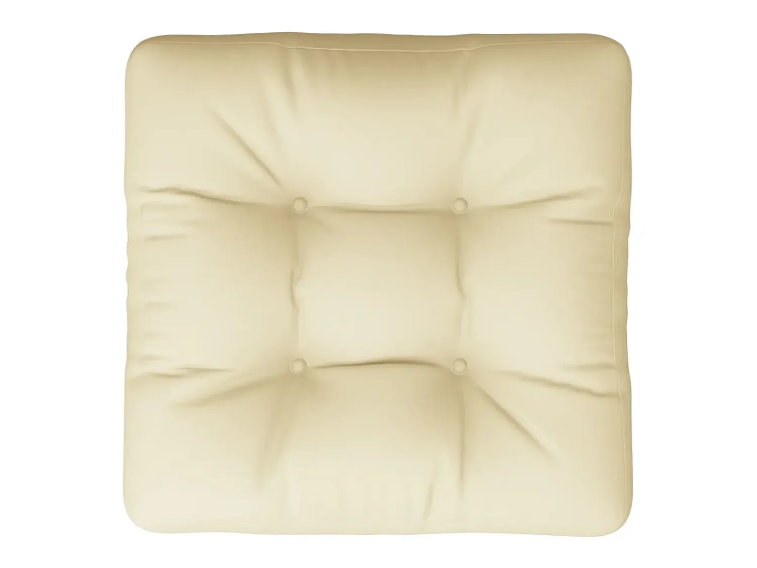 Outlet Clicnbuy Cojín para sofá de palets tela 60x61,5x10 cm Crema