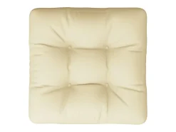 Hot Clicnbuy Cojín para sofá de palets tela 58x58x10 cm Crema
