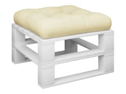 Hot Clicnbuy Cojín para sofá de palets tela 58x58x10 cm Crema