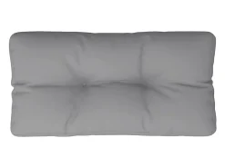 Cojín para sofá de palets tela gris 80x40x12 cm
