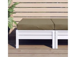 Cojín para sofá de palets tela ggris taupe melange 60x60x10 cm