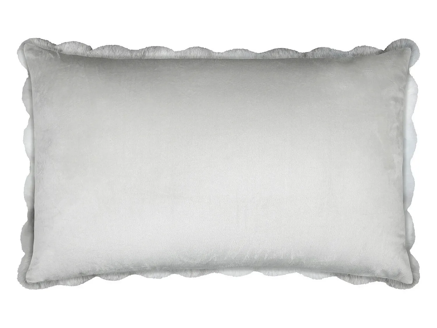 Ropa De Casa^Cojín rectangular desenfundable imitación piel de animal Gris claro