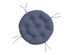 Sale Clicnbuy Cojín redondo de tela Oxford marino Ø 60x11 cm Azul