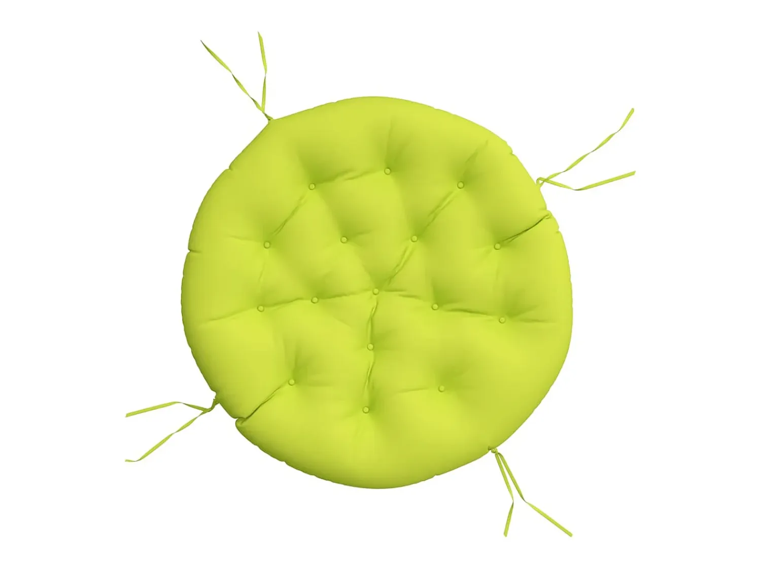 New Clicnbuy Cojín redondo tela Oxford vivo Ø 100x11 cm Verde