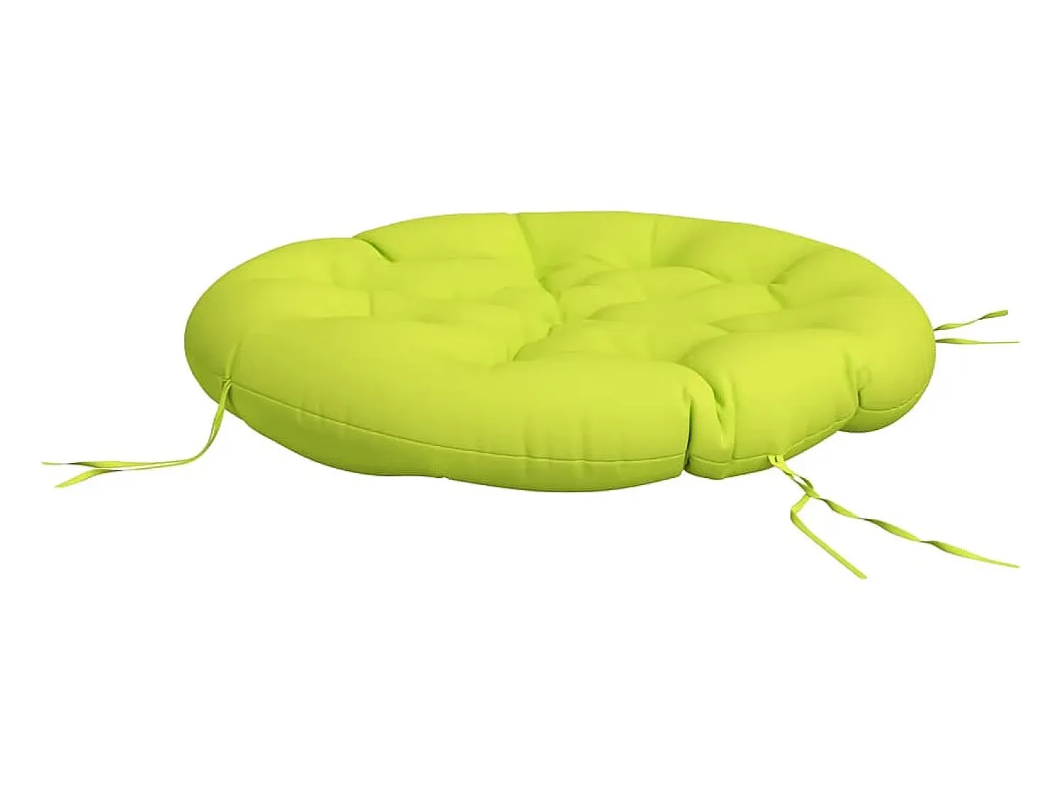 New Clicnbuy Cojín redondo tela Oxford vivo Ø 100x11 cm Verde