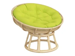 New Clicnbuy Cojín redondo tela Oxford vivo Ø 100x11 cm Verde