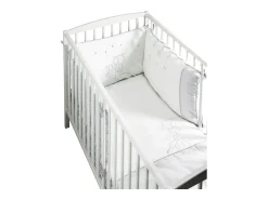 Colcha blanca de algodón para cuna