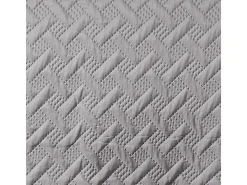 Colcha con formas geométricas cosidas 250 x 260 cm