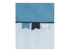 Colcha de algodón azul para bebé
