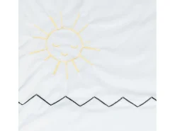 Sauthon Ropa De Cama^Colcha de algodón para bebé Blanco