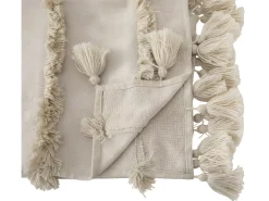 Atmosphera Ropa De Cama^Colcha de estilo bohemio 130 x 180 cm Beige