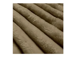Outlet Soleil d'ocre Colcha de franela y terciopelo 220x240 cm HIMALAYA camel, por Topo