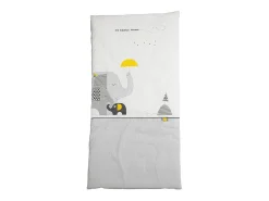 Colcha para cuna en algodón gris