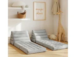 Colchón de suelo modular gris claro de poliuretano - 1 plaza - SACASA