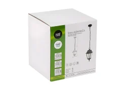 AKUNADECOR Iluminación Exterior^Colgante De Exterior Con Acabado En Modelo Albahaca Negro