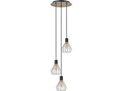 AKUNADECOR Lámpara Suspendida^Colgante De 3 Luces San Petesburgo Cobre Cobrizo