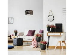 AKUNADECOR Colgante De 1 Luz Modelo Niebla Blanco