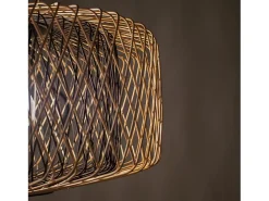 AKUNADECOR Colgante De Bambú Natural Modelo Bamboo Beige