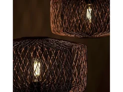AKUNADECOR Colgante De Bambú Natural Modelo Bamboo Beige