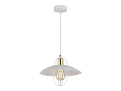 Colgante modelo Telmo acabado blanco-oro 20 cm(alto)29 cm(ancho)29 cm(largo)