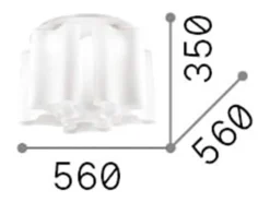 Ideal Lux Plafón^COMPO PL6, Lámpara de techo, Blanco