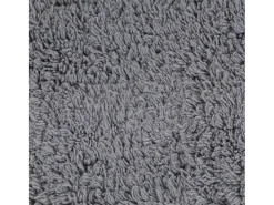 Conjunto de alfombras de baño de tela 2 piezas gris ES646692
