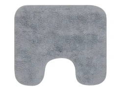 Conjunto de alfombras de baño de tela 2 piezas gris ES646692