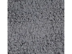 Conjunto de alfombrillas de baño de tela 3 piezas gris ES272353