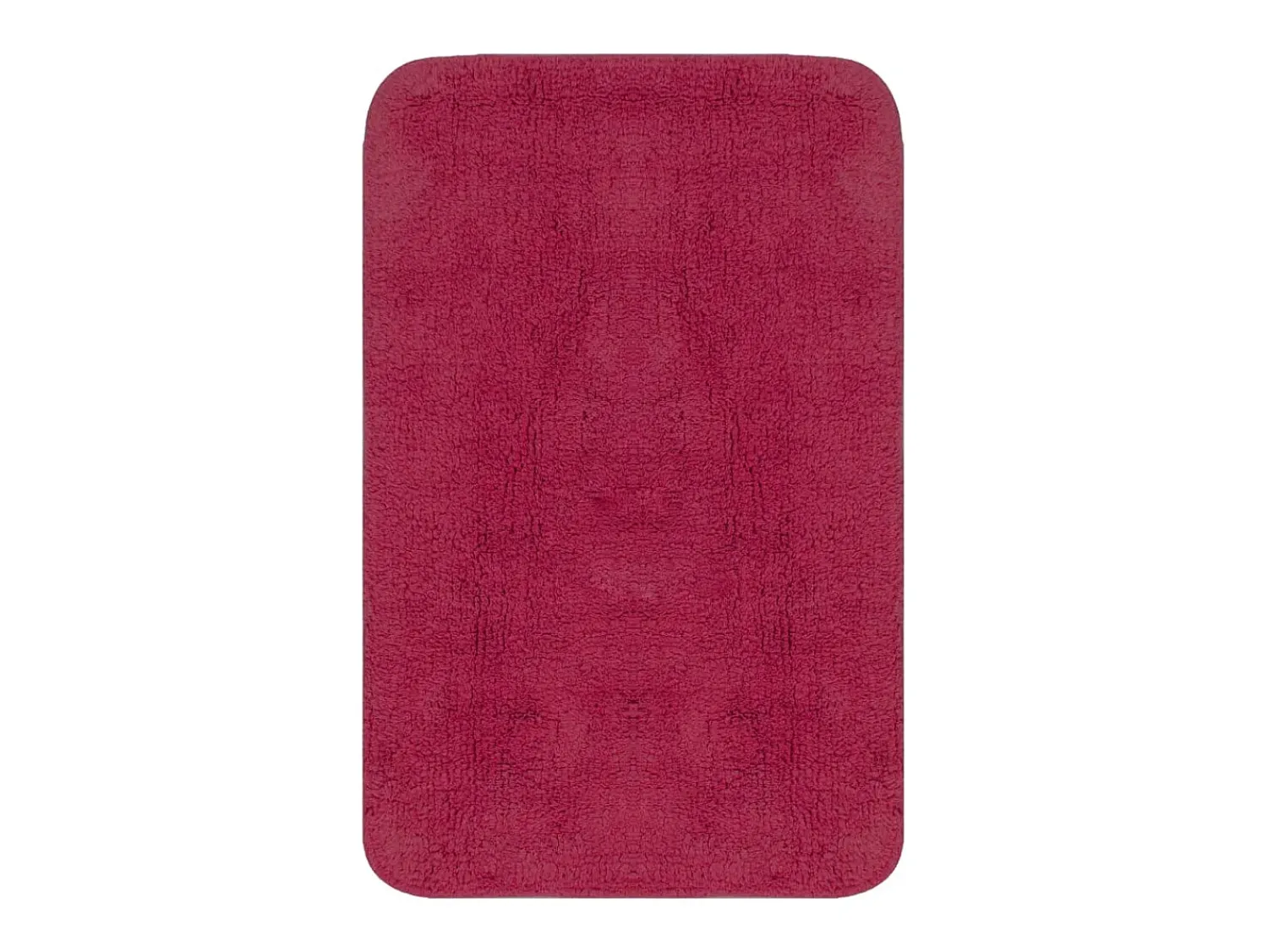 Alfombra De Baño|Ropa De Cama^Conjunto de alfombrillas de baño de tela 3 piezas fucsia ES138634 Rosa
