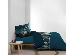 Conjunto de edredón Alianor Hojas exóticas 240 x 220 cm