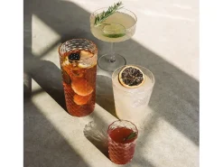 Coppa - Juego de 4 copas de cóctel y vino aromático de 25 cl, diseño elegante - Zafferano, fabricadas en Italia