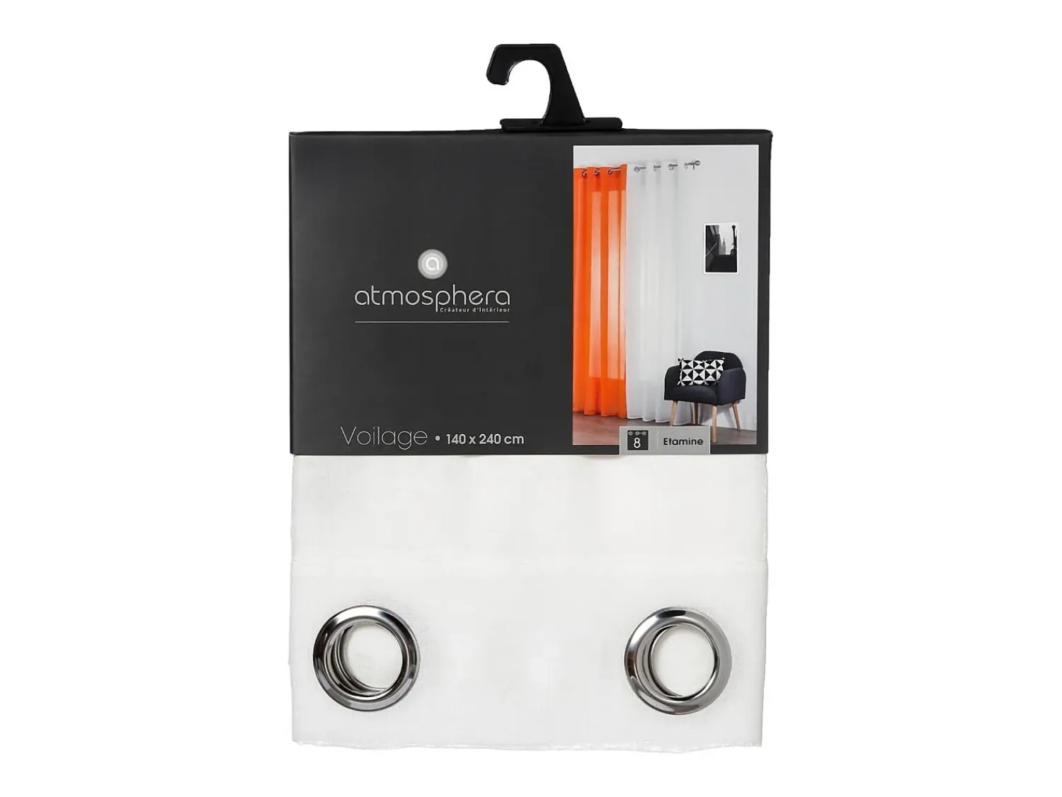 Atmosphera Ropa De Casa^Cortina 240 x 140 cm Blanco Marfil