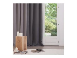 Cortina Atmosphera Gris oscuro Gris 260 x 140 cm