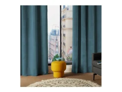 Discount Atmosphera Cortina Lilou Poliéster (140 x 260 cm) Azul