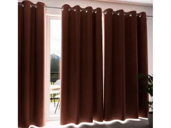 Cortina con ojales 100% blackout 135x250 cm ECLIPSE azafrán