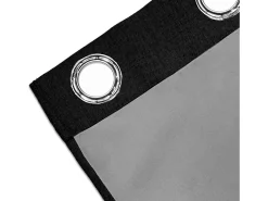 Cortina con ojales 100% blackout 135x250 cm ECLIPSE negro