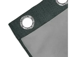 Soleil d'ocre Ropa De Casa^Cortina con ojales 100% blackout 135x180 cm ECLIPSE caqui Verde