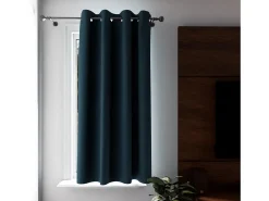 Soleil d'ocre Cortina con ojales aislante y 100% opaca 135x180 cm ECLIPSE pato, por Azul